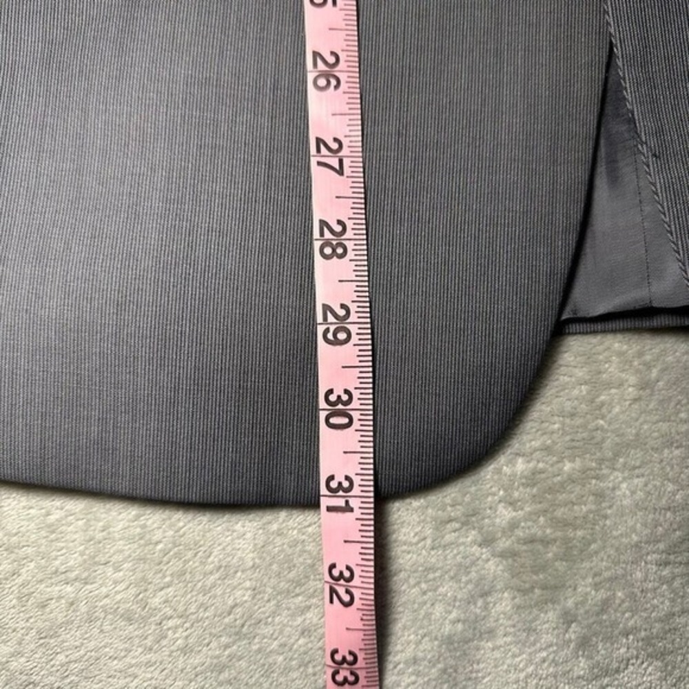 Calvin Klein 100% Wool Blazer Size 42R Gray Extreme Slim Fit 2 Button Sport Coat - Picture 8 of 15